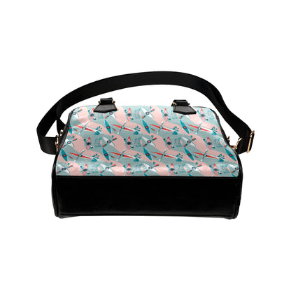 Kayak Pattern Print Design 05 Shoulder Handbag
