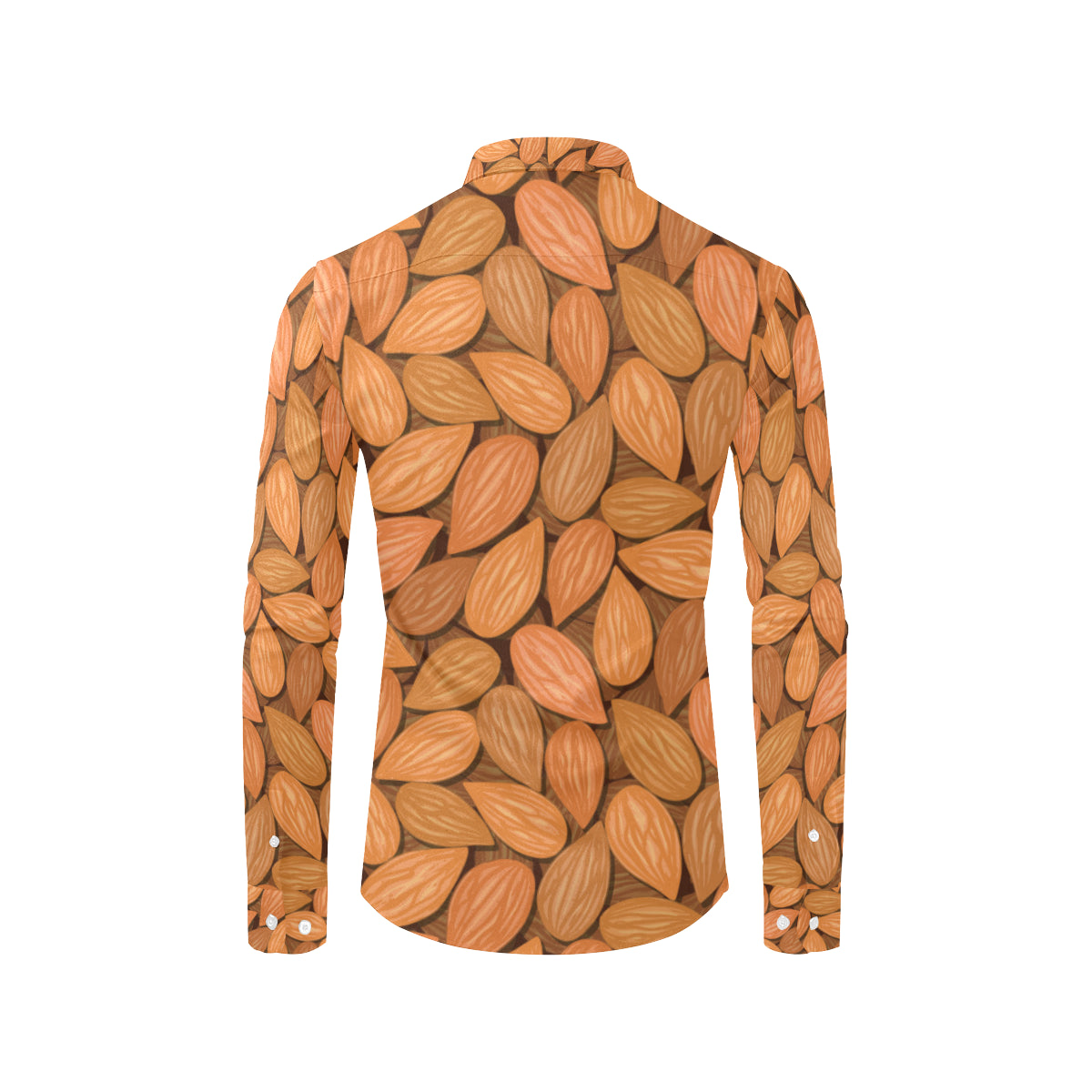 Almond Pattern Print Design 01 Men's Long Sleeve Shirt