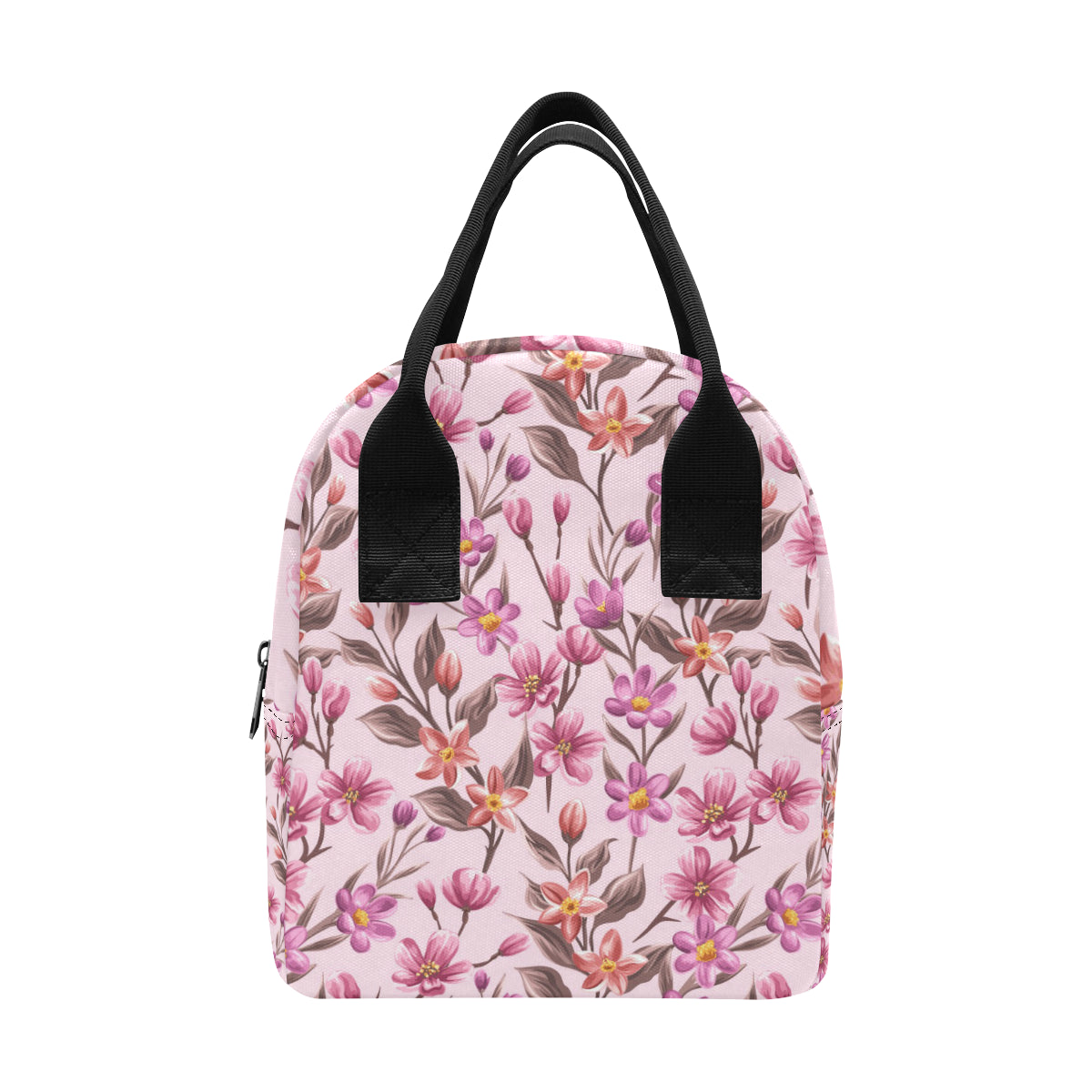 Summer Floral Pattern Print Design SF09 Insulated Lunch Bag
