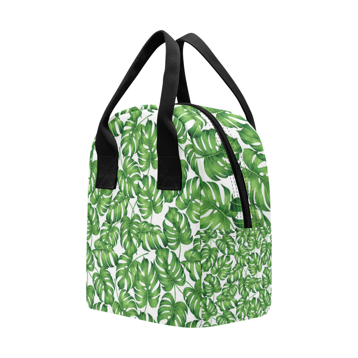 Palm Leaves Pattern Print Design PL08 Insulated Lunch Bag