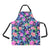 Neon Hibiscus Pattern Print Design HB016 Apron with Pocket