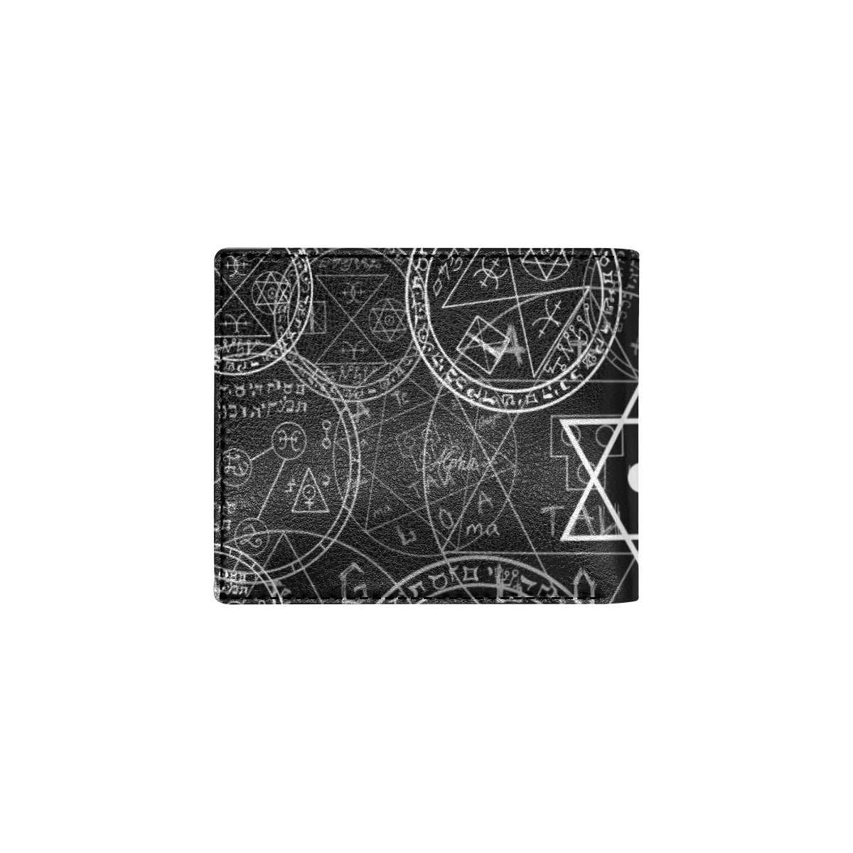 Pentagram Pattern Print Design A01 Men's ID Card Wallet