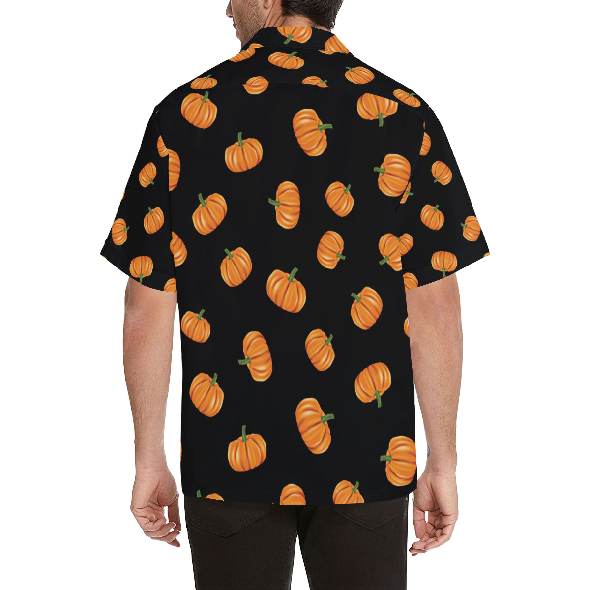 Pumpkin Pattern Print Design A05 Men's Hawaiian Shirt
