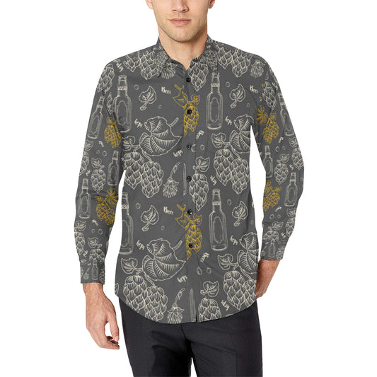 Hope Pattern Print Design 01 Men's Long Sleeve Shirt