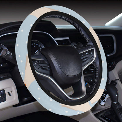 Cockatiel Pattern Print Design 03 Steering Wheel Cover with Elastic Edge