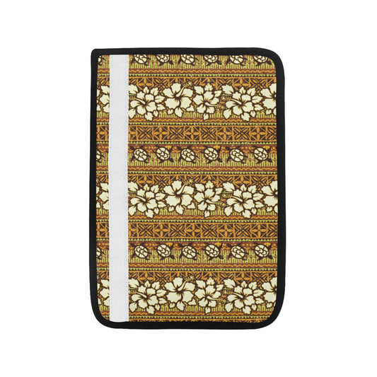 Hawaiian Themed Pattern Print Design H015 Car Seat Belt Cover
