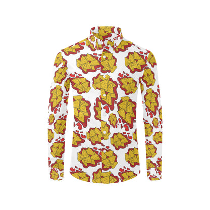Nachos Pattern Print Design A03 Men's Long Sleeve Shirt