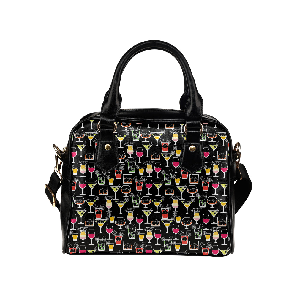Cocktail Pattern Print Design 01 Shoulder Handbag