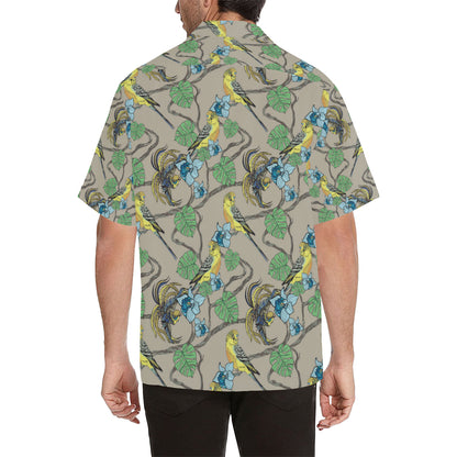 Parakeet Pattern Print Design A02 Men's Hawaiian Shirt