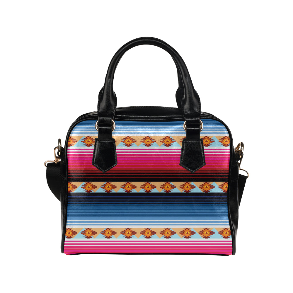 Mexican Pattern Print Design 03 Shoulder Handbag