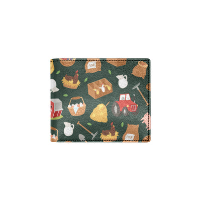 Agricultural Farm Print Design 02 Men's ID Card Wallet