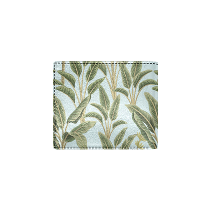Banana Leaf Pattern Print Design BL03 Men's ID Card Wallet
