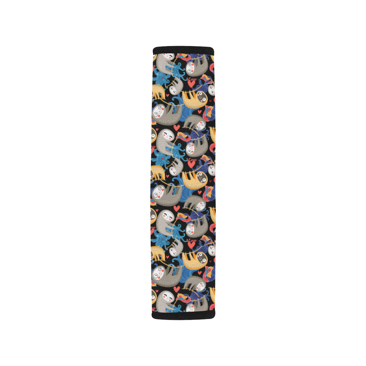 Sloth Cartoon Design Themed Print Car Seat Belt Cover