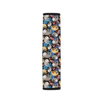 Sloth Cartoon Design Themed Print Car Seat Belt Cover
