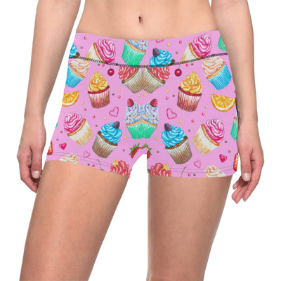 Cupcake Pattern Print Design CP05 Yoga Shorts