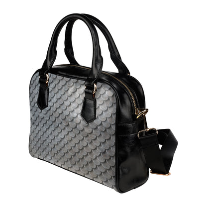 Armor Scales Pattern Print Design 03 Shoulder Handbag