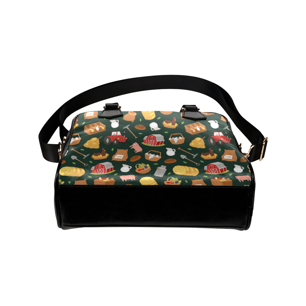 Agricultural Farm Print Design 02 Shoulder Handbag