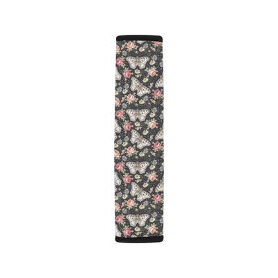 Butterfly Flower Pattern Print Design 07 Car Seat Belt Cover