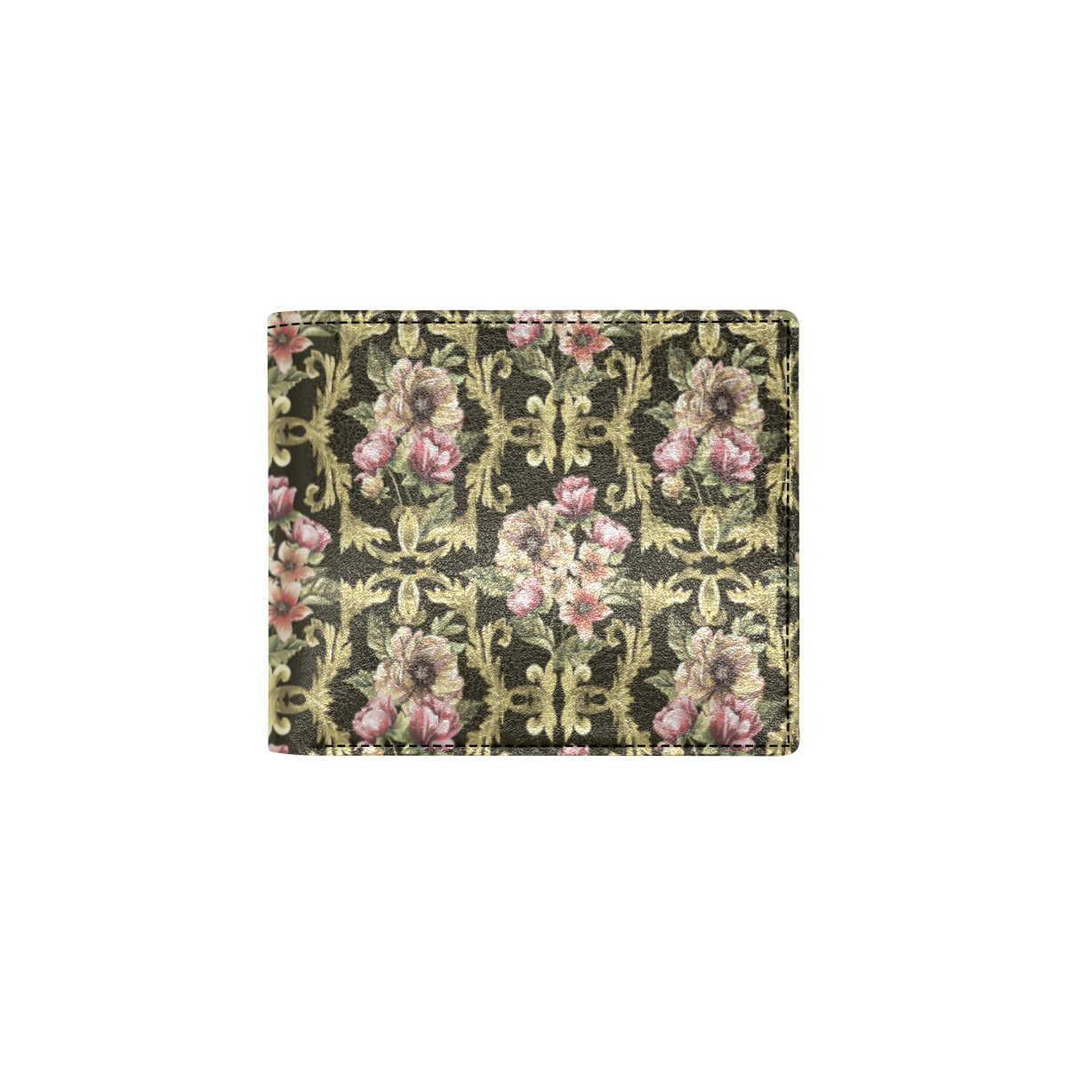 Baroque Pattern Print Design 02 Men's ID Card Wallet