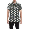 Chicken Pattern Print Design 06 Men's Short Sleeve Button Up Shirt