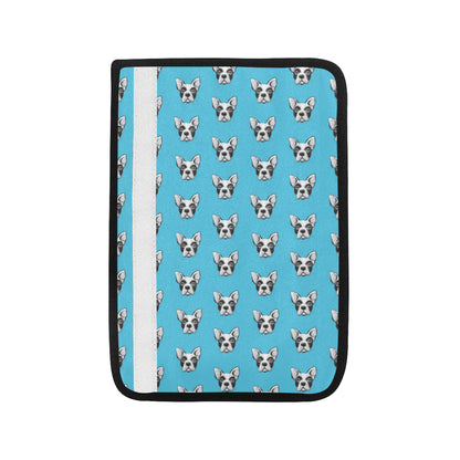 Boston Terrier Pattern Print Design 01 Car Seat Belt Cover