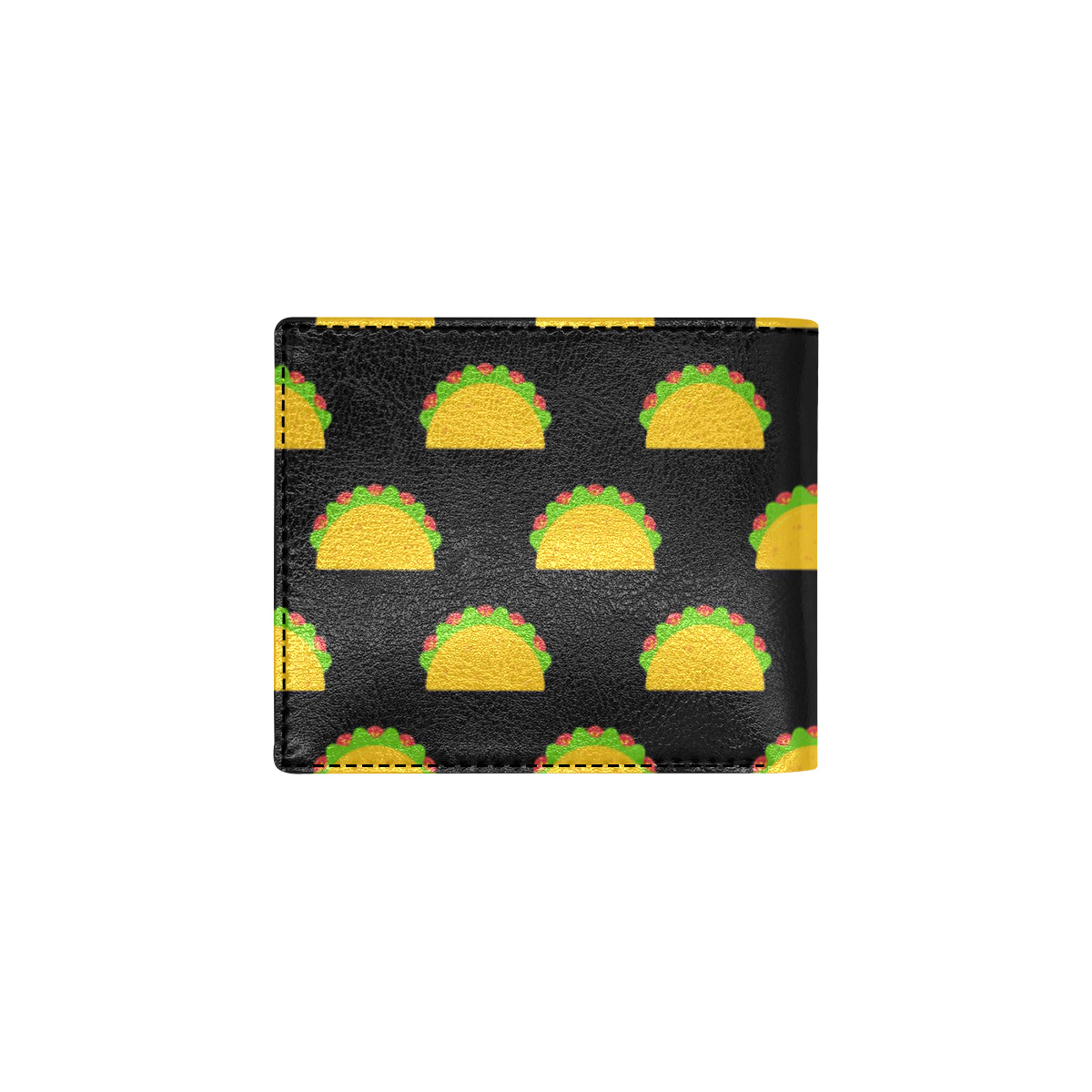 Taco Pattern Print Design TC06 Men's ID Card Wallet