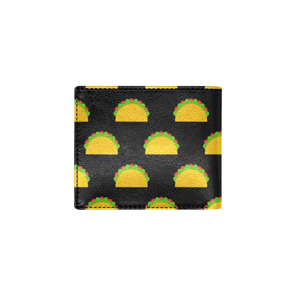 Taco Pattern Print Design TC06 Men's ID Card Wallet