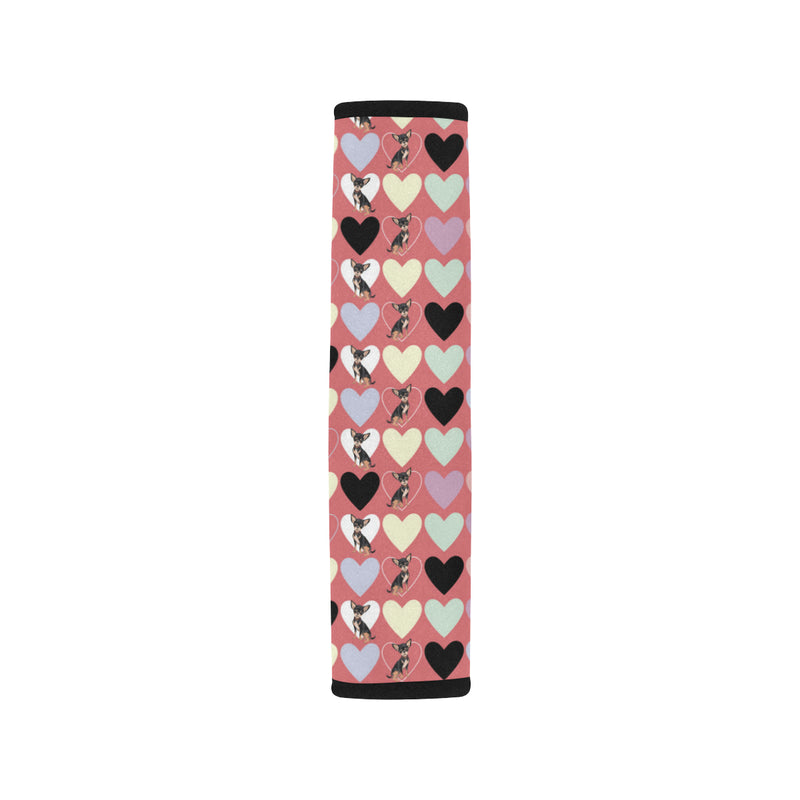 Chihuahua Pattern Print Design 01 Car Seat Belt Cover