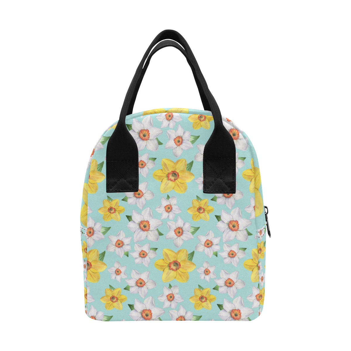Daffodils Pattern Print Design DF07 Insulated Lunch Bag