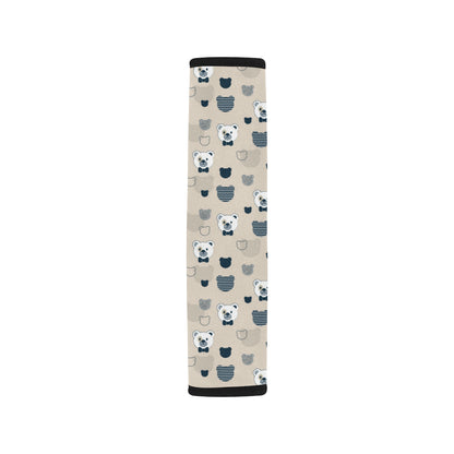 Bear Pattern Print Design 05 Car Seat Belt Cover