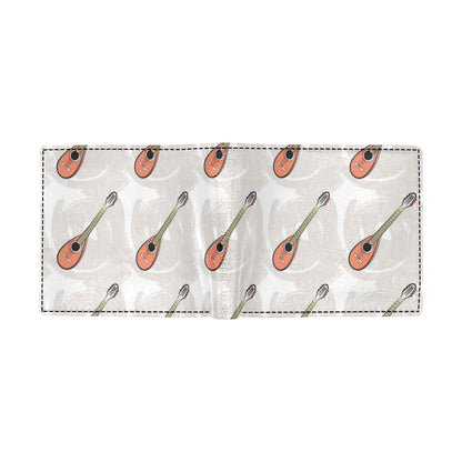 Mandolin Pattern Print Design 03 Men's ID Card Wallet