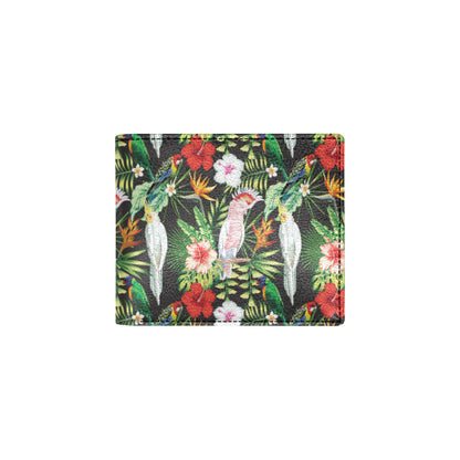 Tropical Flower Pattern Print Design TF03 Men's ID Card Wallet