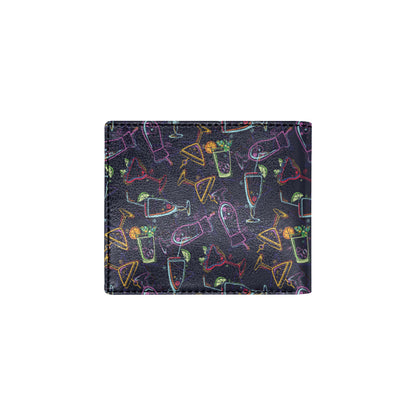 Cocktail Pattern Print Design 04 Men's ID Card Wallet