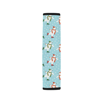 Polar Bear Pattern Print Design PB07 Car Seat Belt Cover