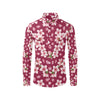 Cherry Blossom Pattern Print Design CB06 Men's Long Sleeve Shirt