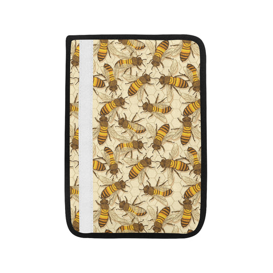 Bee Pattern Print Design BEE05 Car Seat Belt Cover