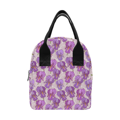 Iris Pattern Print Design IR05 Insulated Lunch Bag