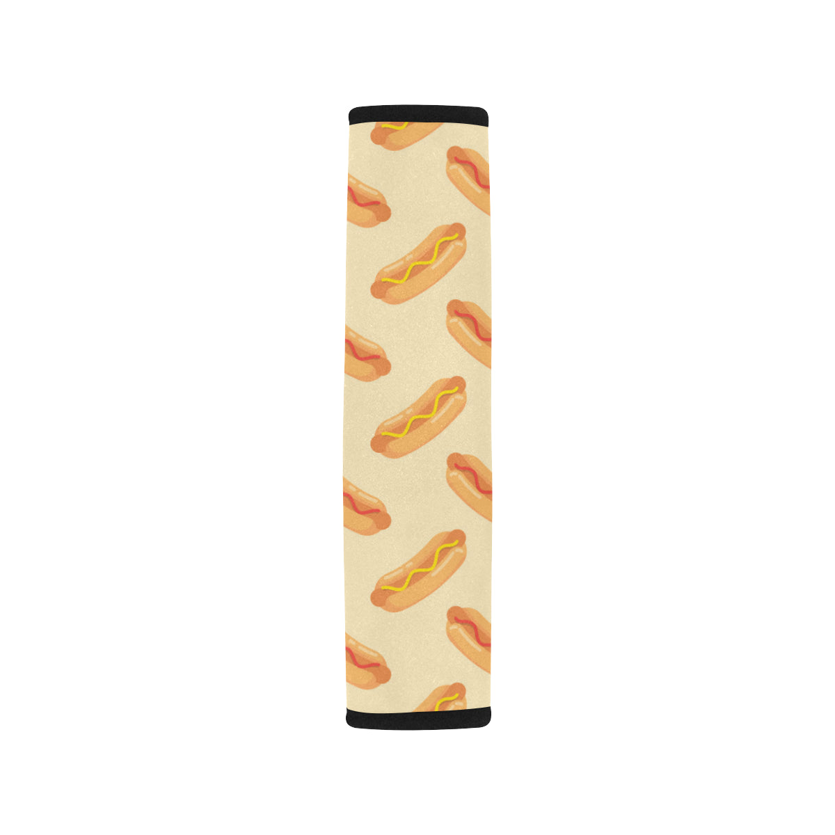 Hot Dog Pattern Print Design 05 Car Seat Belt Cover
