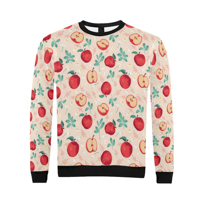 Apple Pattern Print Design AP06 Men Long Sleeve Sweatshirt