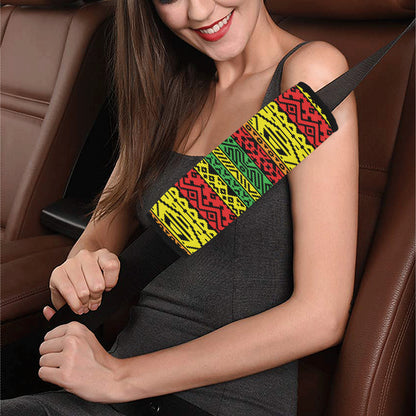 Rastafarian Pattern Print Design A02 Car Seat Belt Cover