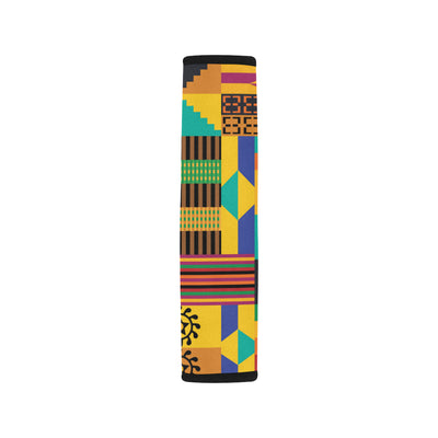 Kente Pattern Print Design 03 Car Seat Belt Cover