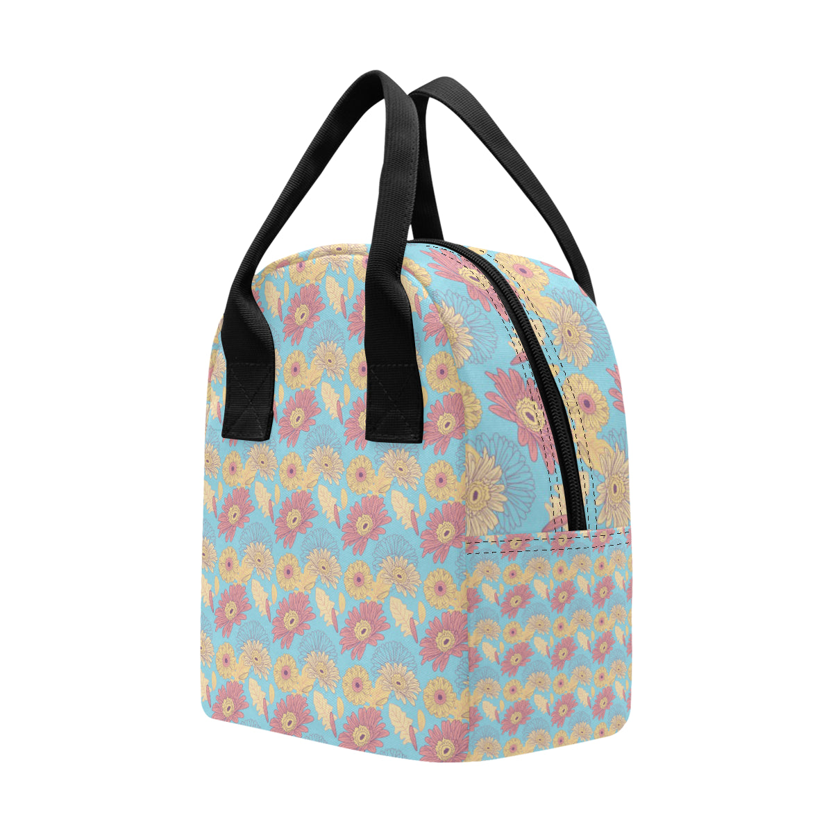 Gerberas Pattern Print Design GB04 Insulated Lunch Bag