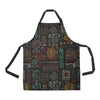 Polynesian Pattern Print Design A04 Apron with Pocket