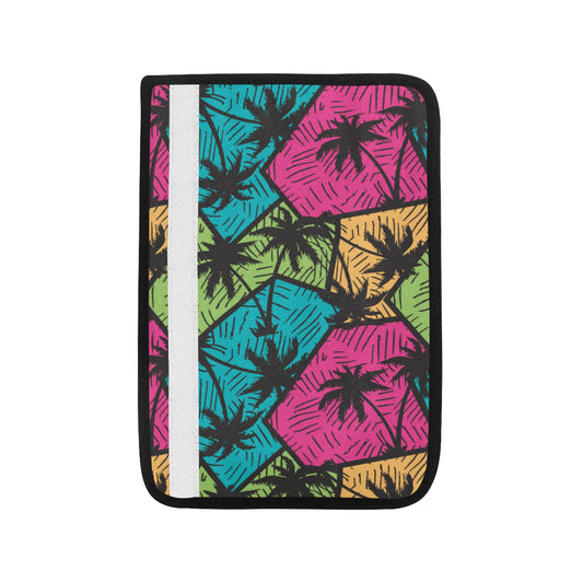 Palm Tree Pattern Print Design PT09 Car Seat Belt Cover