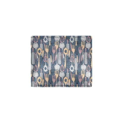 Cooking Kitchen Tools Pattern Print Design 05 Men's ID Card Wallet