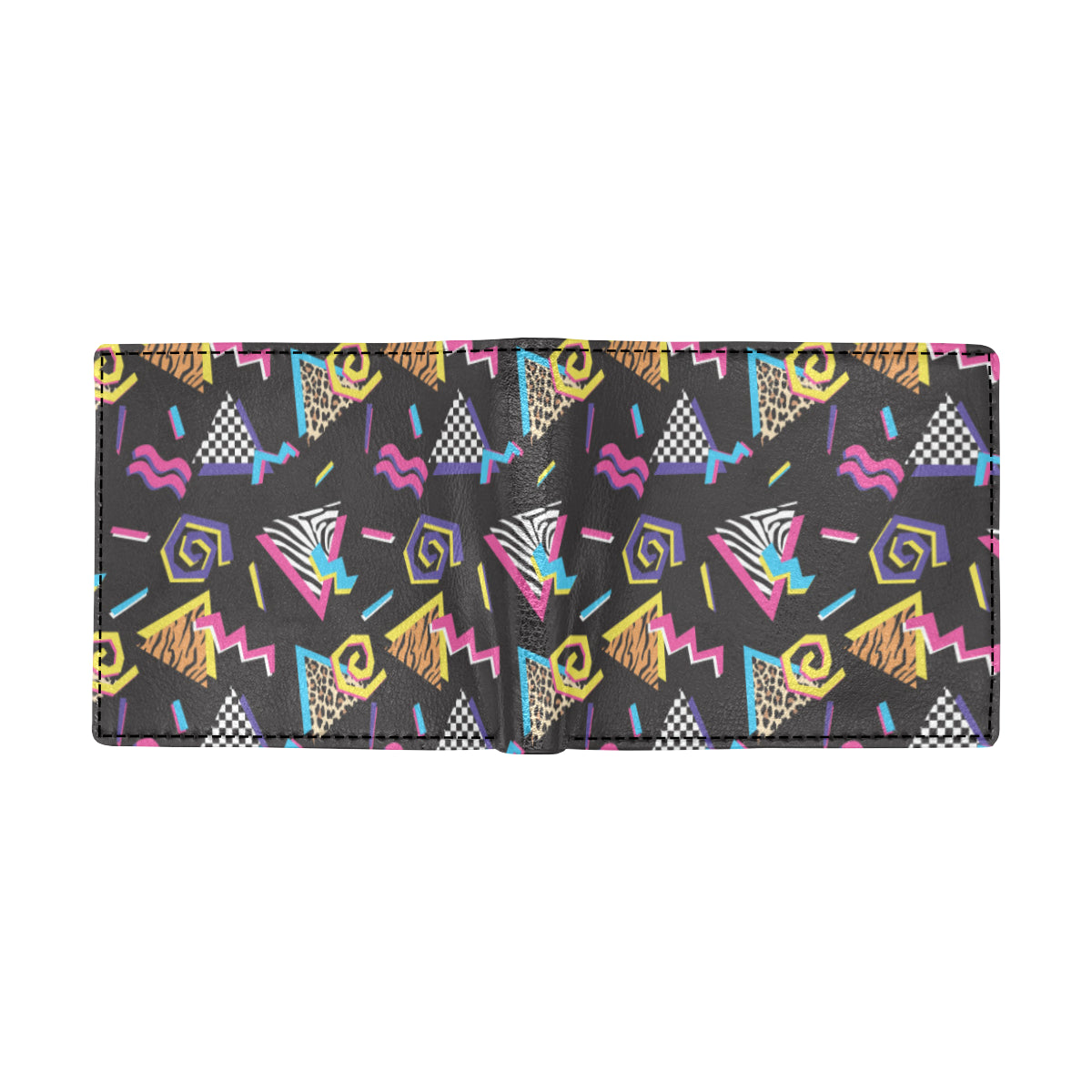 80s Pattern Print Design 3 Men's ID Card Wallet