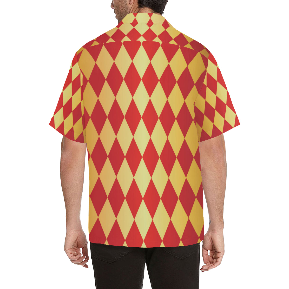 Harlequin Pattern Print Design 03 Men's Hawaiian Shirt