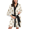 Cowboy Pattern Print Design 01 Women's Short Kimono