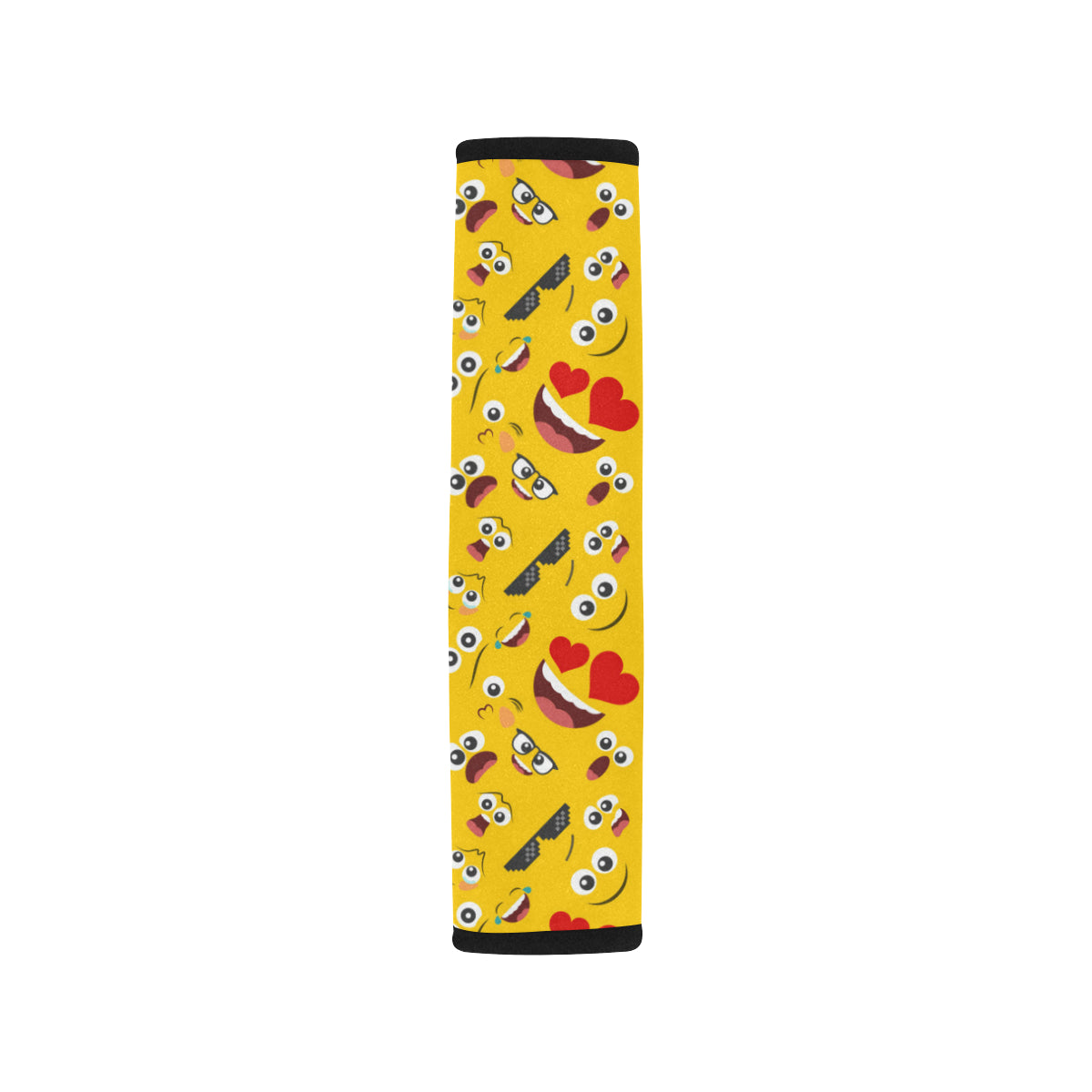 Emoji Face Print Pattern Car Seat Belt Cover