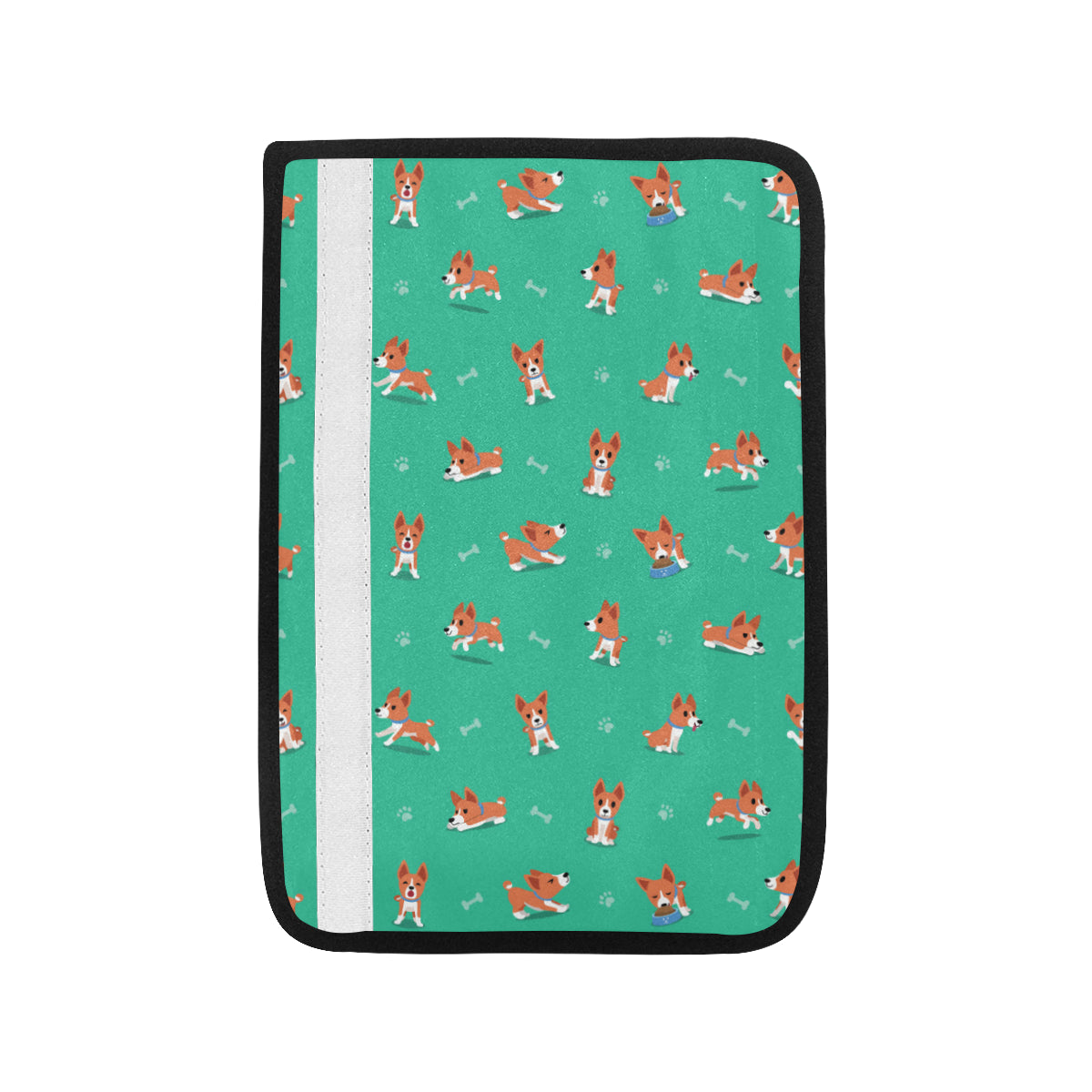 Basenji Pattern Print Design 02 Car Seat Belt Cover